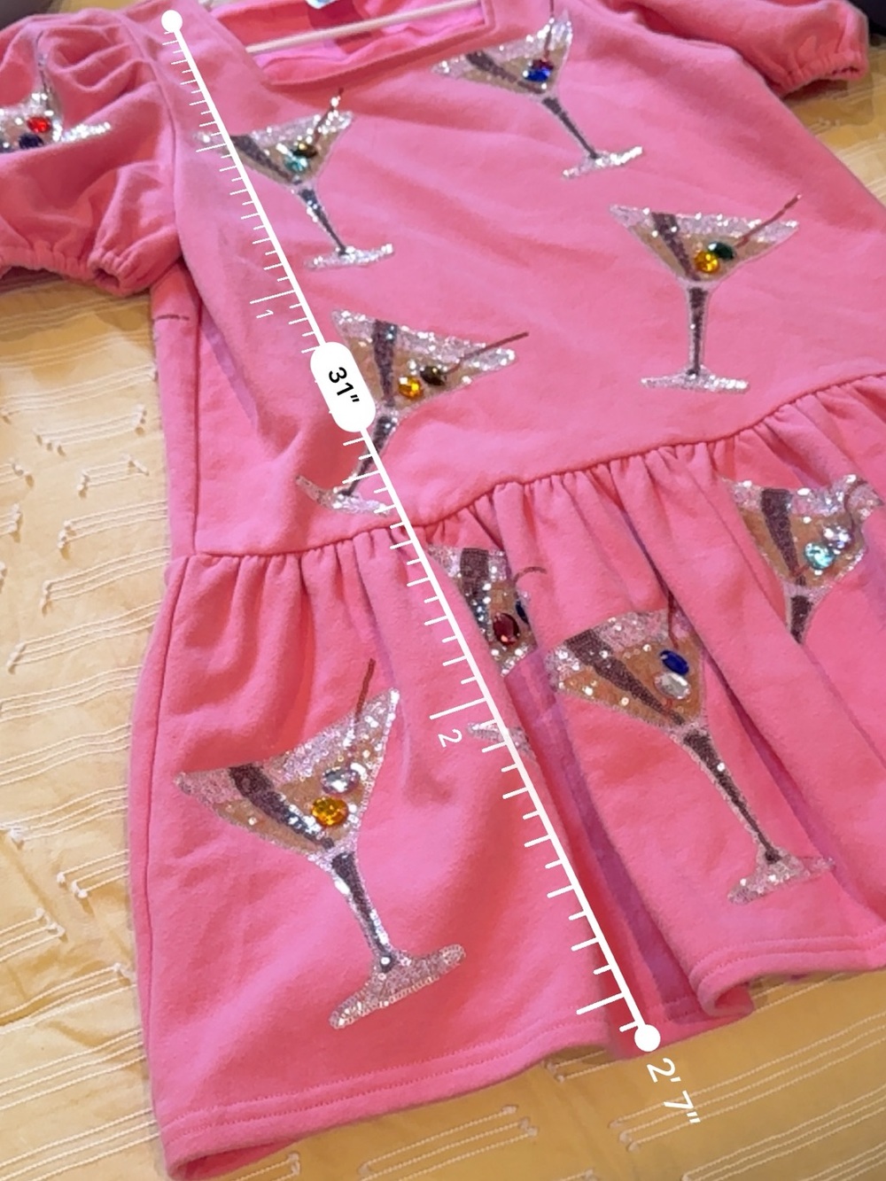 QUEEN OF SPARKLES Dirty Martini Pink Dress - Picture 9 of 9
